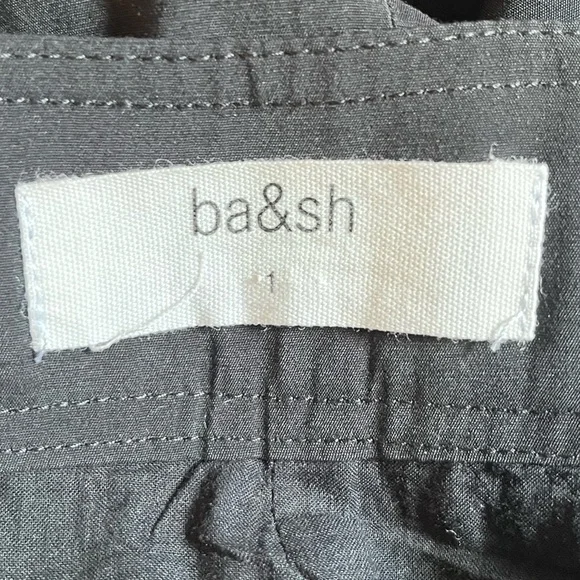 Ba&sh Black Viscose Blend Snap Front Chan Lady Skirt Sz. 1 (4) - Picture 5 of 5